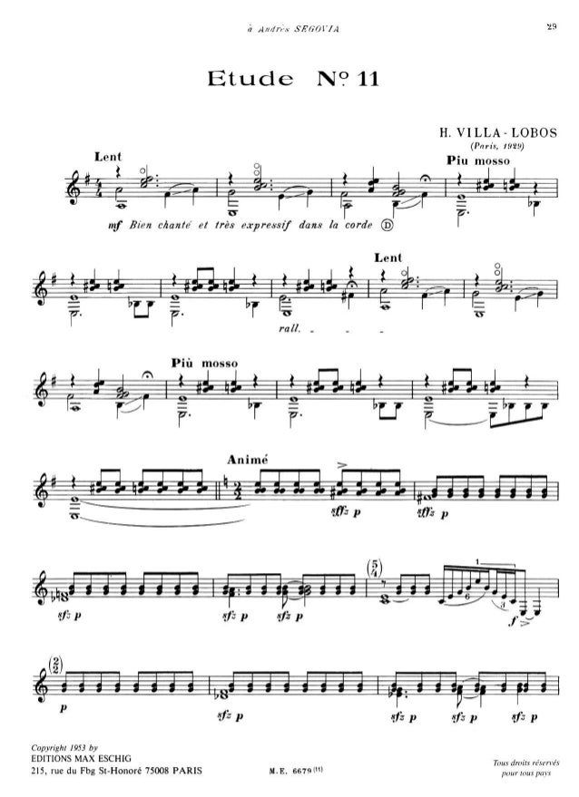 villa-lobos etudes